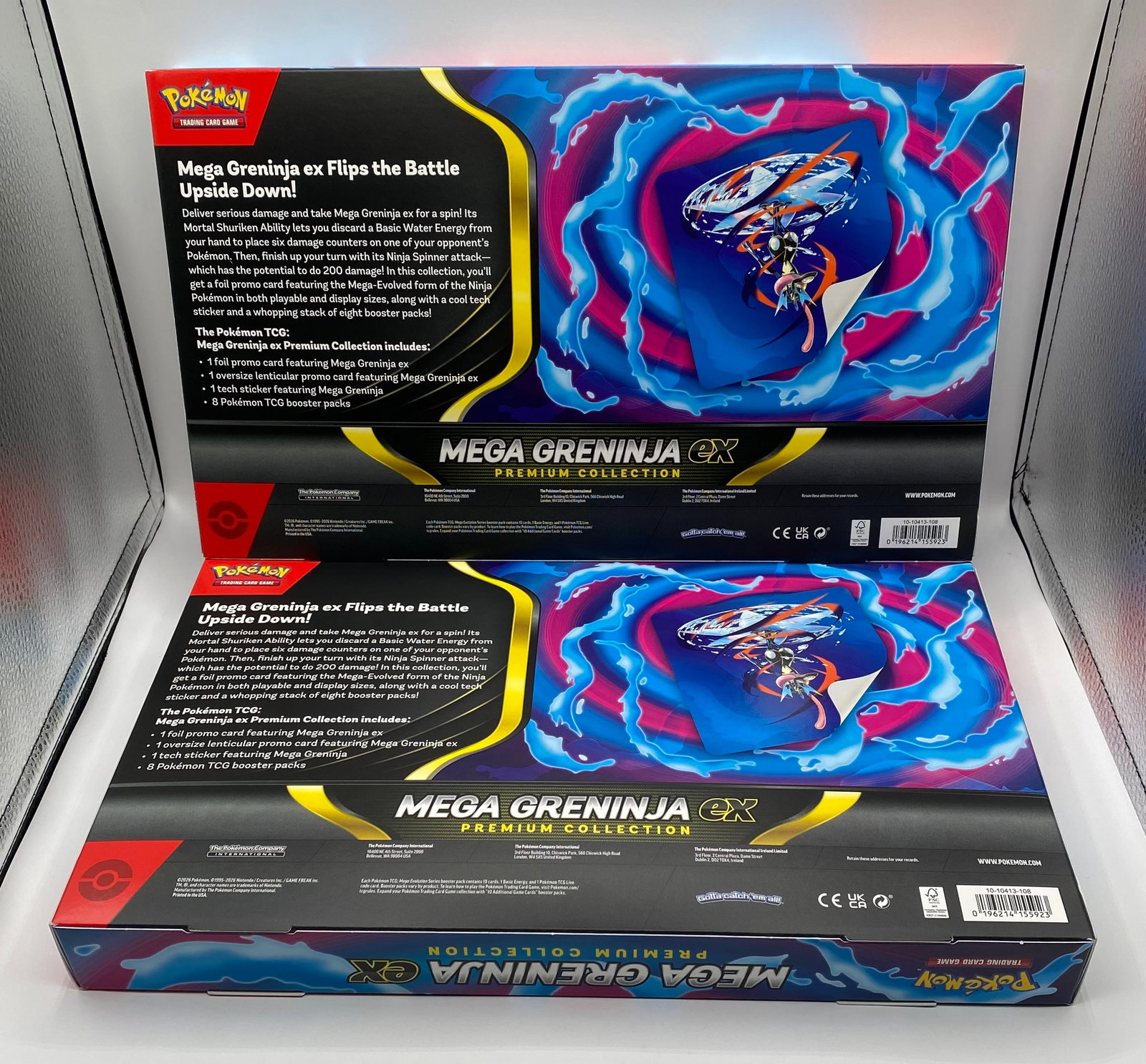 Lot of 2 Pokémon TCG Mega Greninja ex Premium Collection Boxes (Factory Sealed) - 2