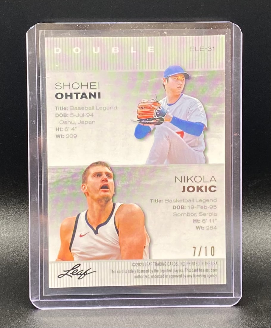Shohei Ohtani & Nikola Jokic Pink Foil /10 - 2