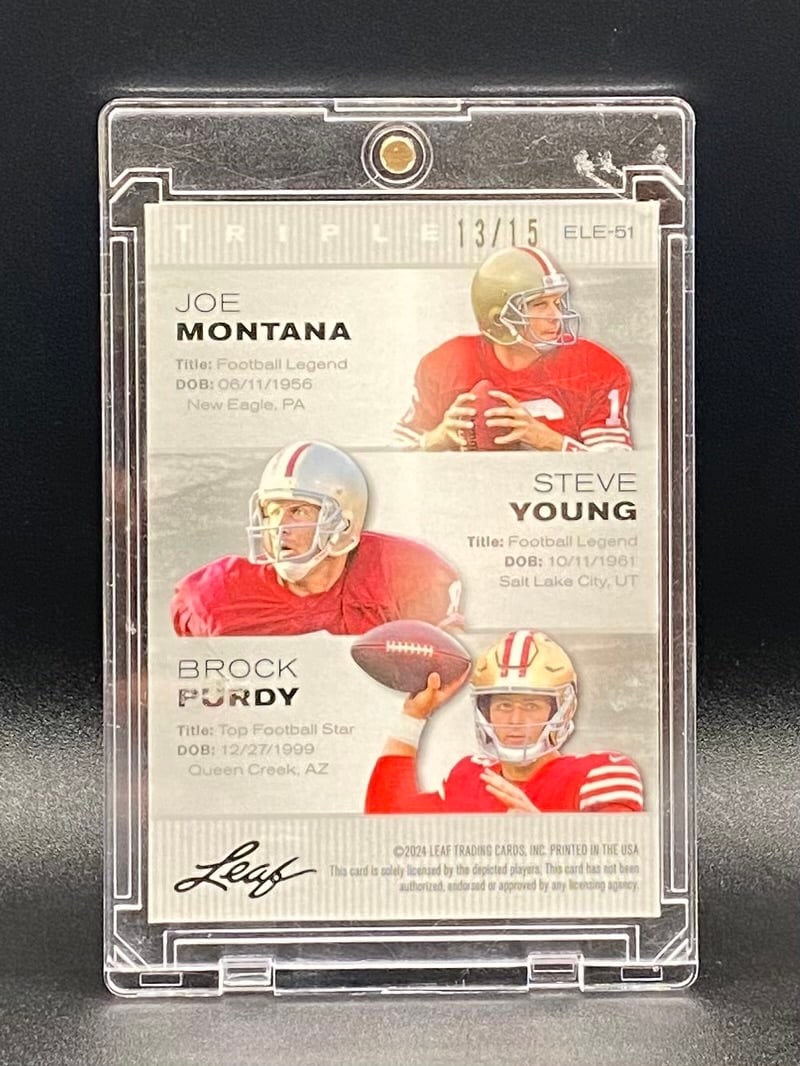 Joe Montana, Steve Young & Brock Purdy /15 - 2