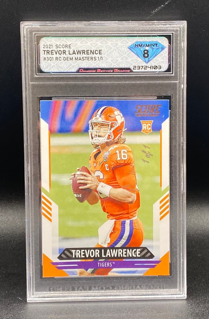 2021 Score Trevor Lawrence Rookie 1/1: 2021 Score Trevor Lawrence #301 RC 1/1