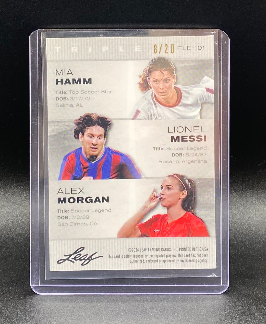 Mia Hamm / Lionel Messi / Alex Morgan /20 - 2