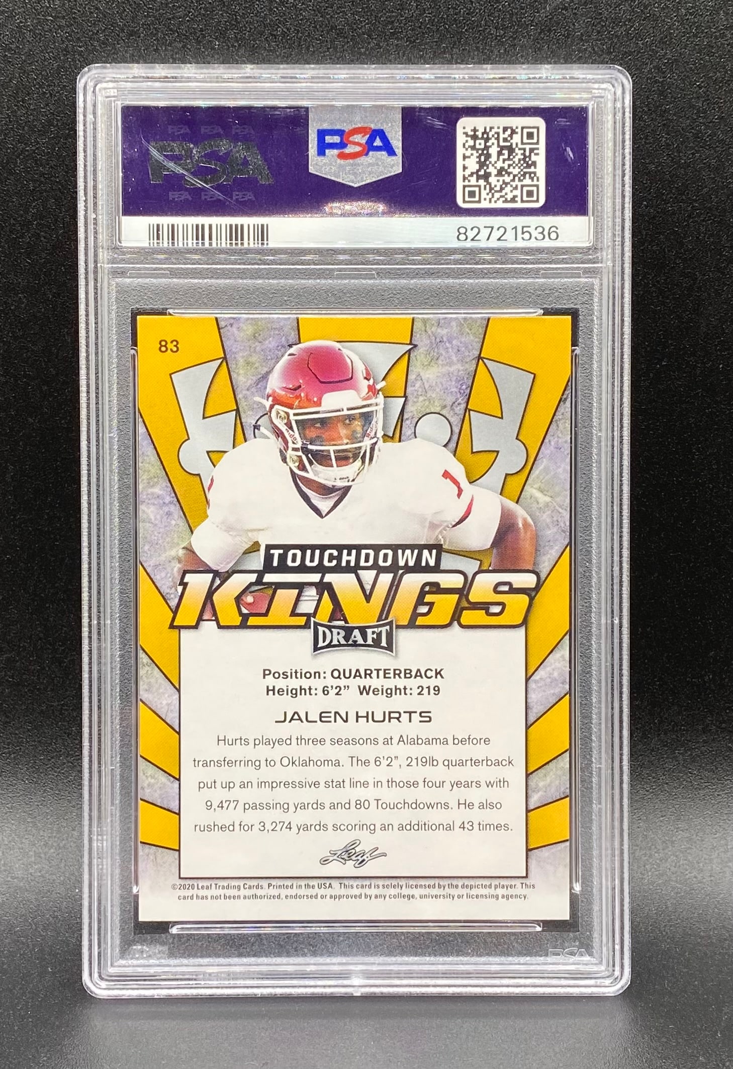 Jalen Hurts Gold Rookie Card - 2