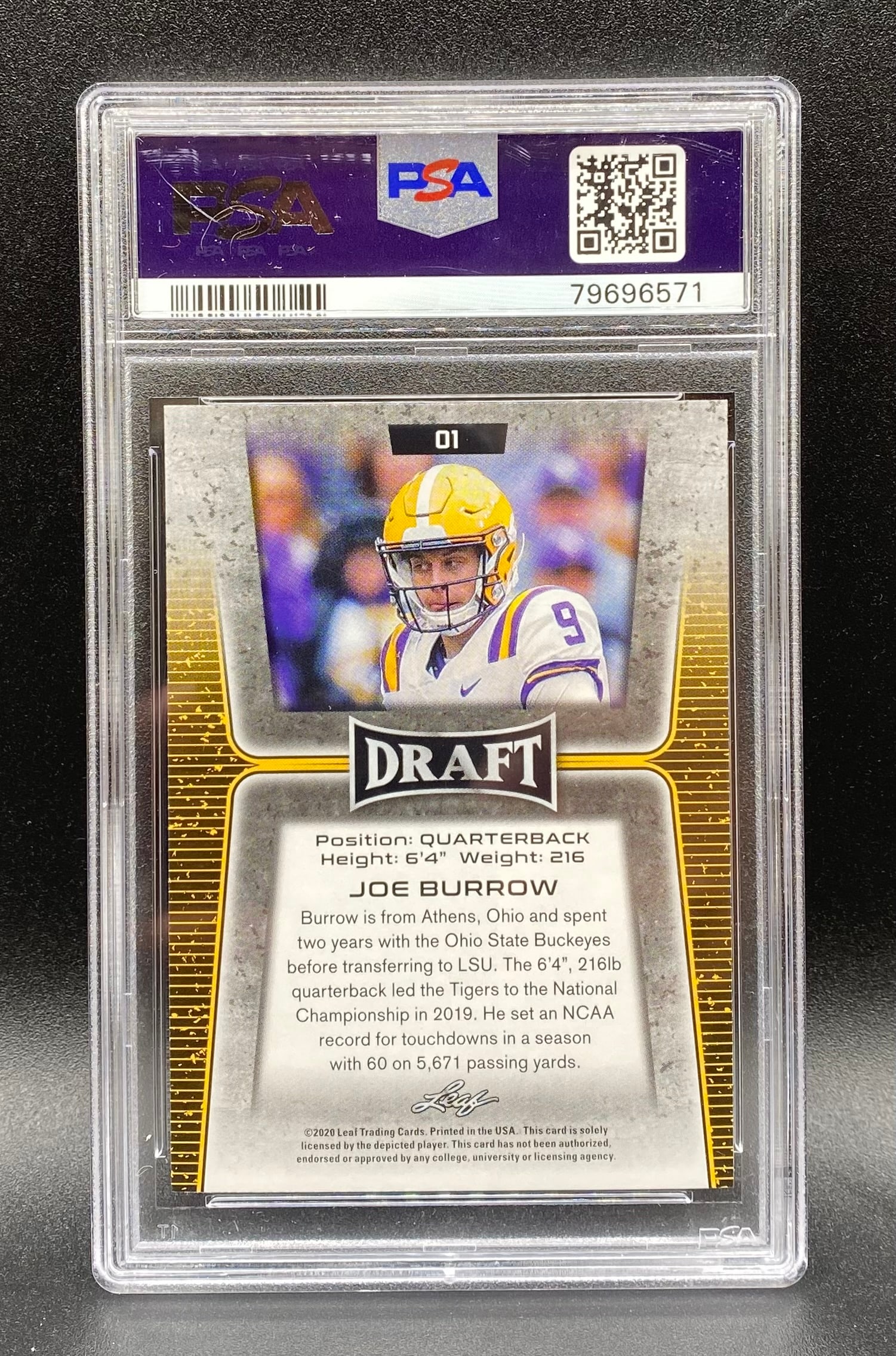 Joe Burrow Gold Rookie - 2