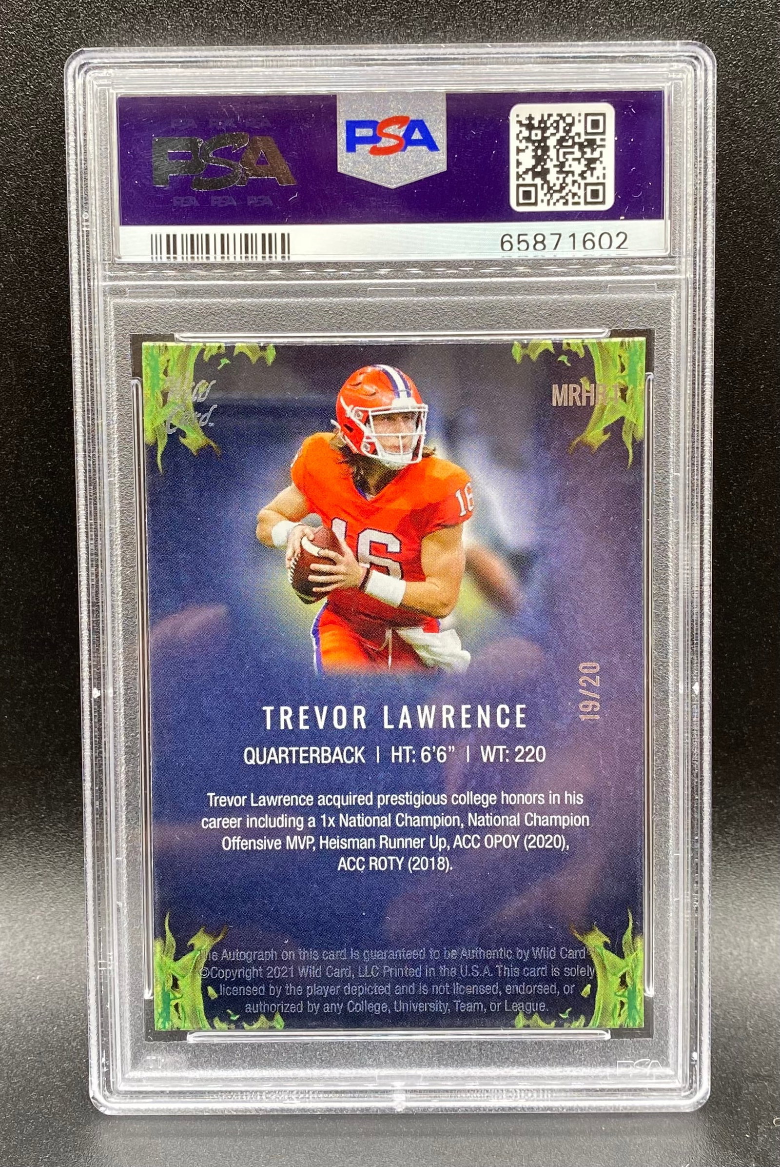 Trevor Lawrence Rookie Auto /20 - 2