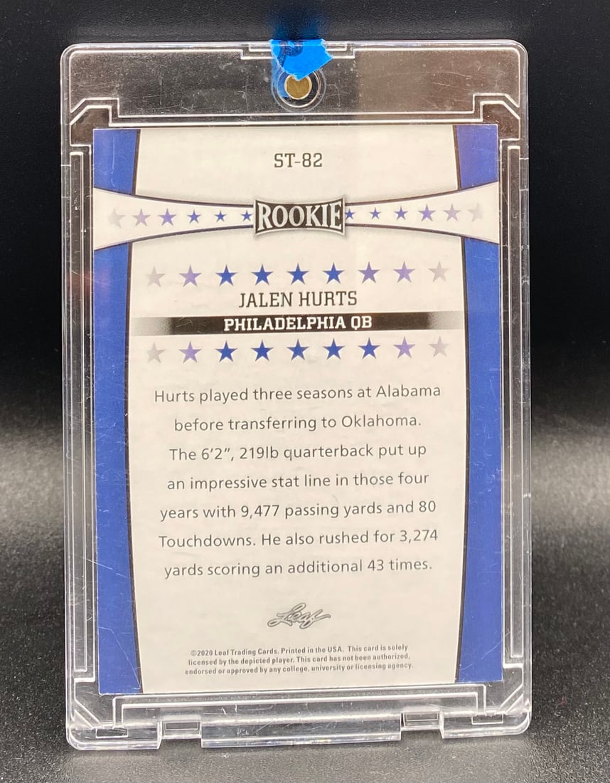 Jalen Hurts Gold Rookie Card /25 - 2