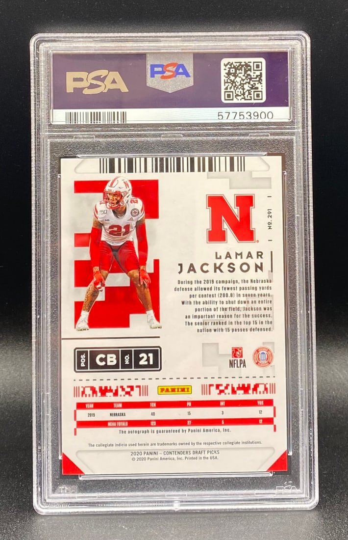 Lamar Jackson Autograph Card - 2