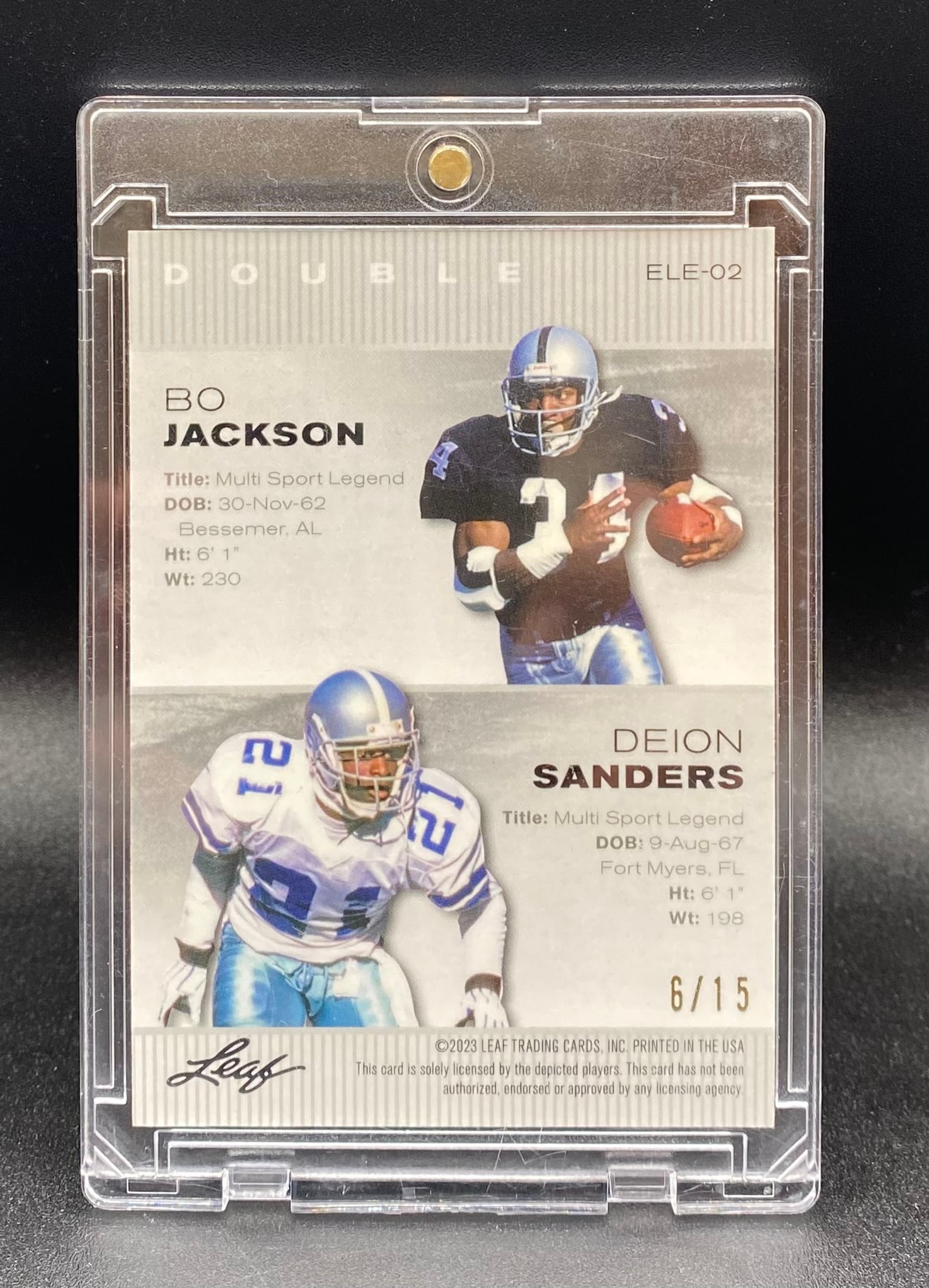 Bo Jackson & Deion Sanders Holo /15 - 2