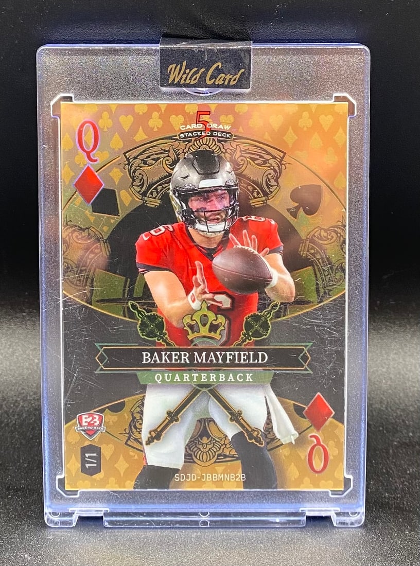 Joe Burrow & Baker Mayfield 1/1 One-Of-One Card - 2
