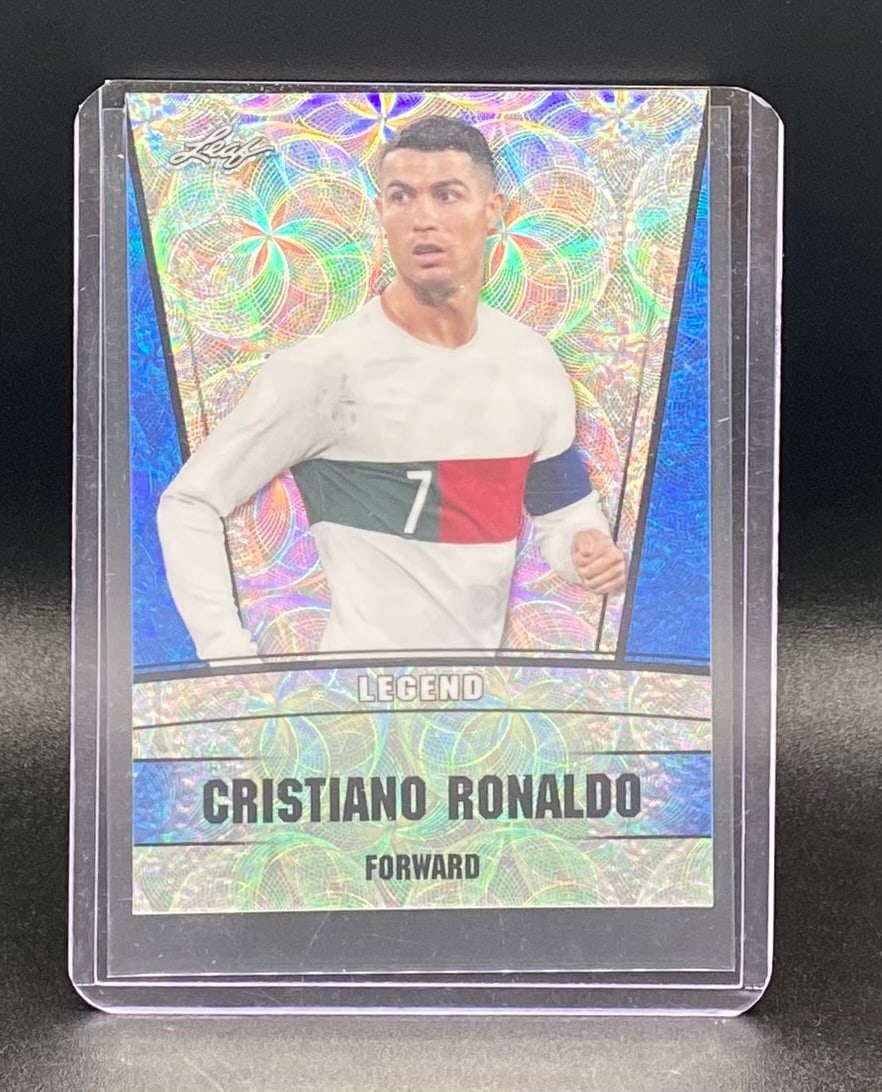 Cristiano Ronaldo Holo /20: 2023 Leaf Legend Cristiano Ronaldo Holo Trading Card – Portugal National Team Card /20