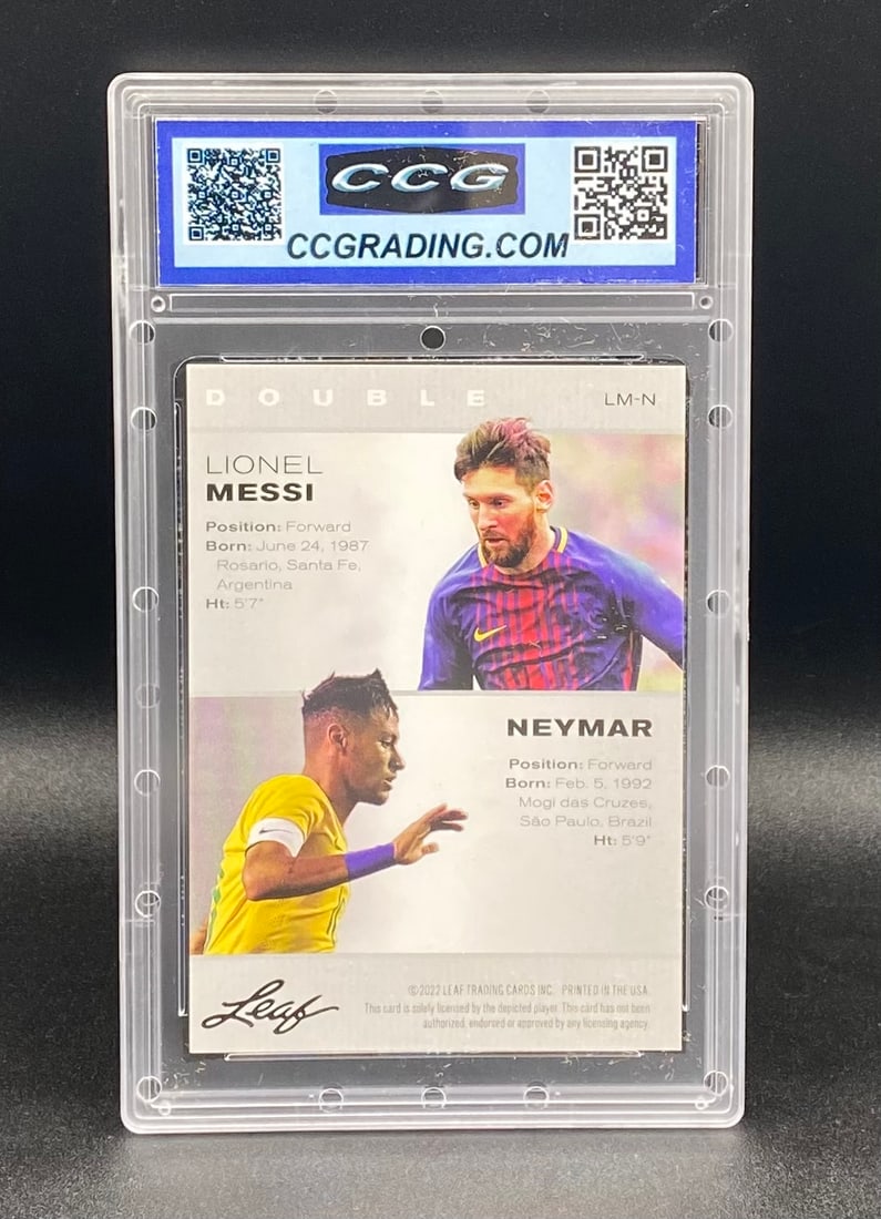 Lionel Messi & Neymar Soccer Card - 2