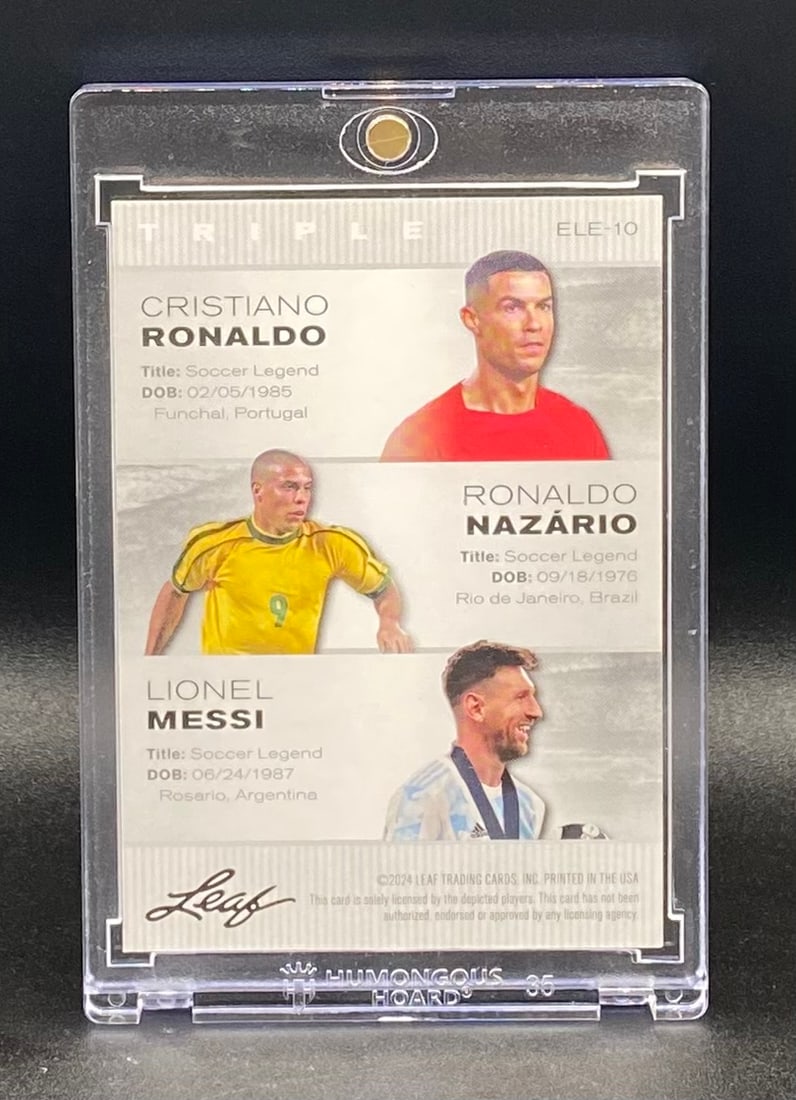Cristiano Ronaldo, Ronaldo Nazário, and Lionel Messi /25 - 2