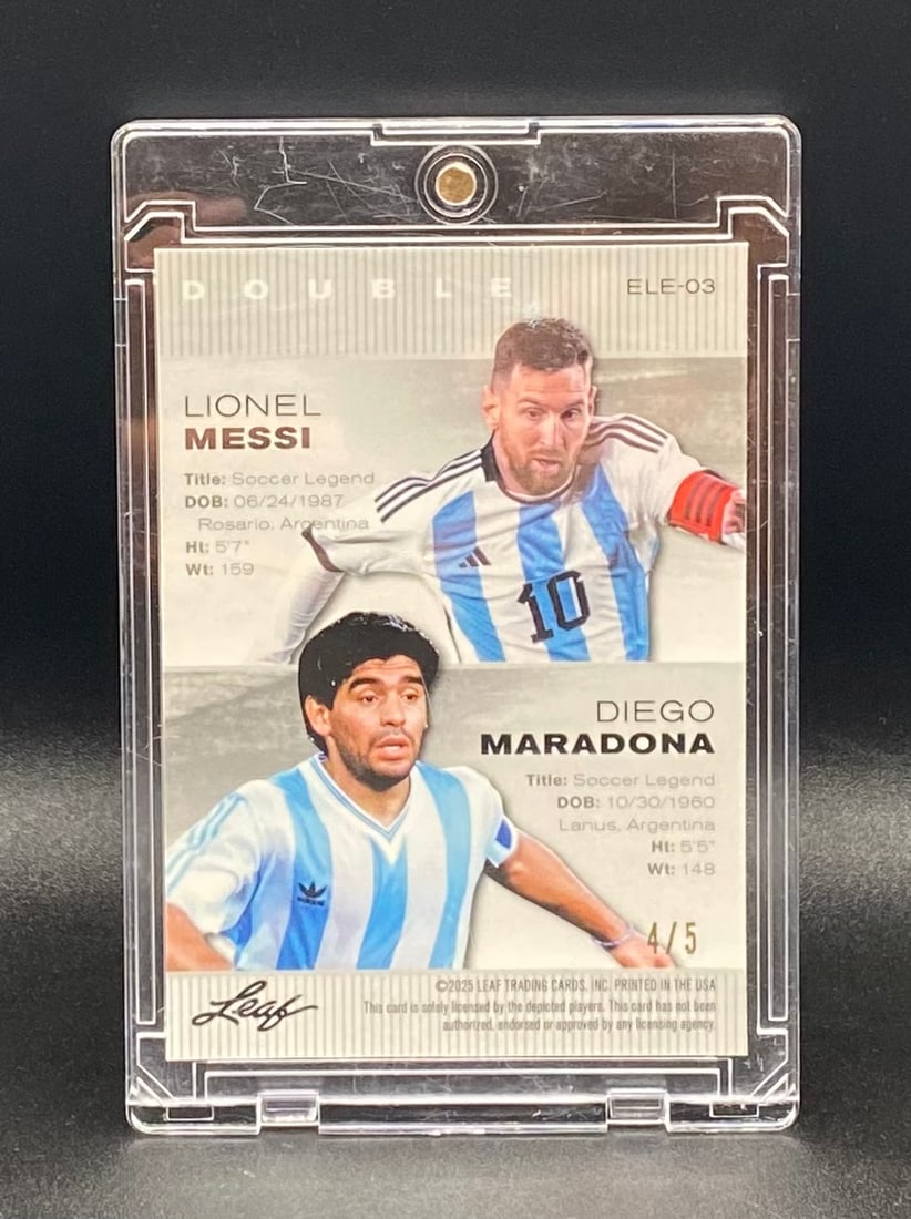Lionel Messi & Diego Maradona Green Holo /5 - 2