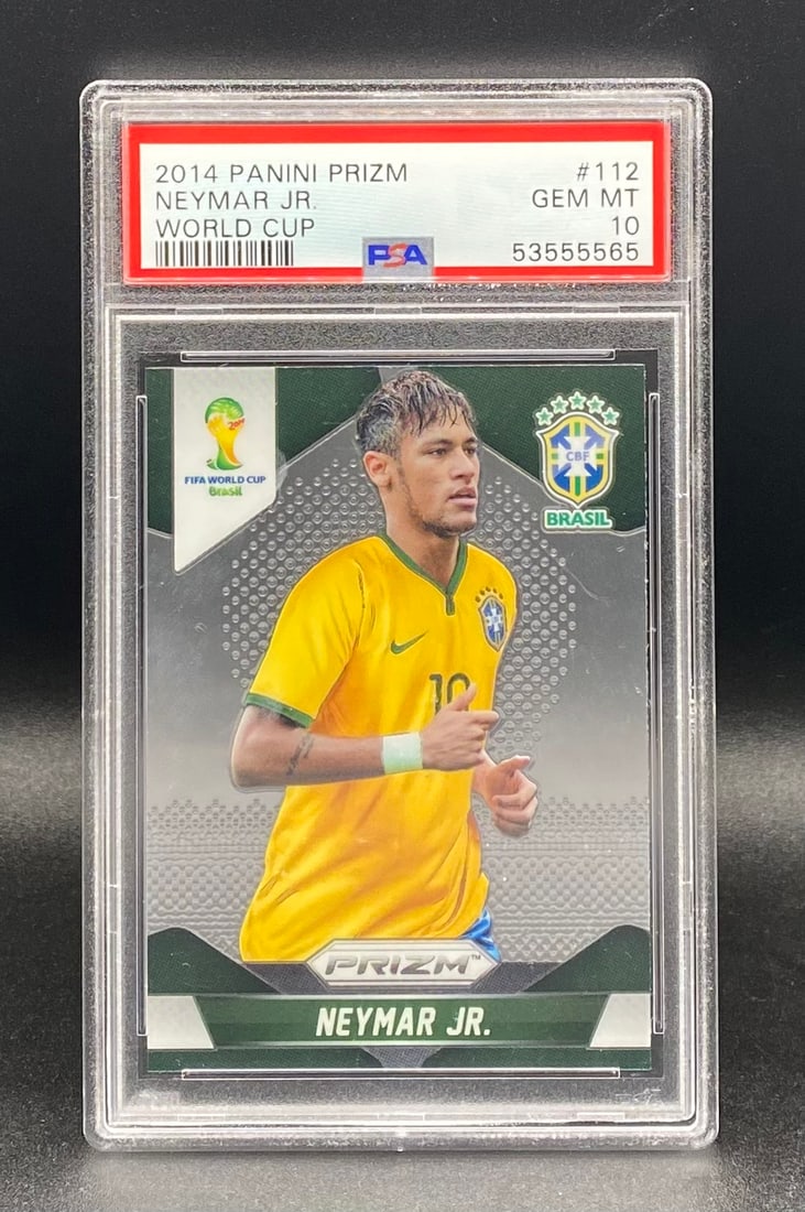 Neymar Jr World Cup PSA 10: 2014 Panini Prizm World Cup Neymar Jr. #112 PSA 10