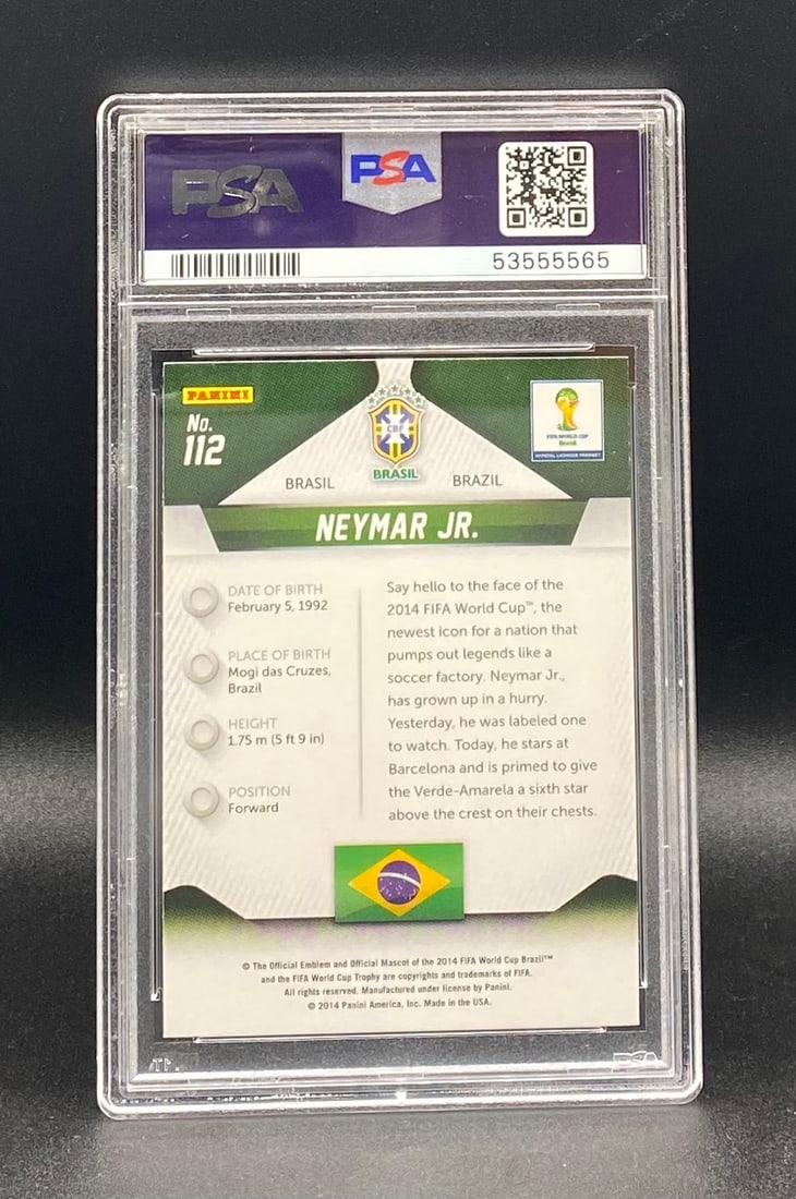Neymar Jr World Cup PSA 10 - 2