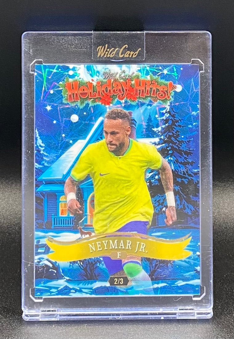 Neymar Jr Card /3: 2025 Wild Card Holiday Hits! Neymar Jr. Ultra-Rare Short Print #2/3