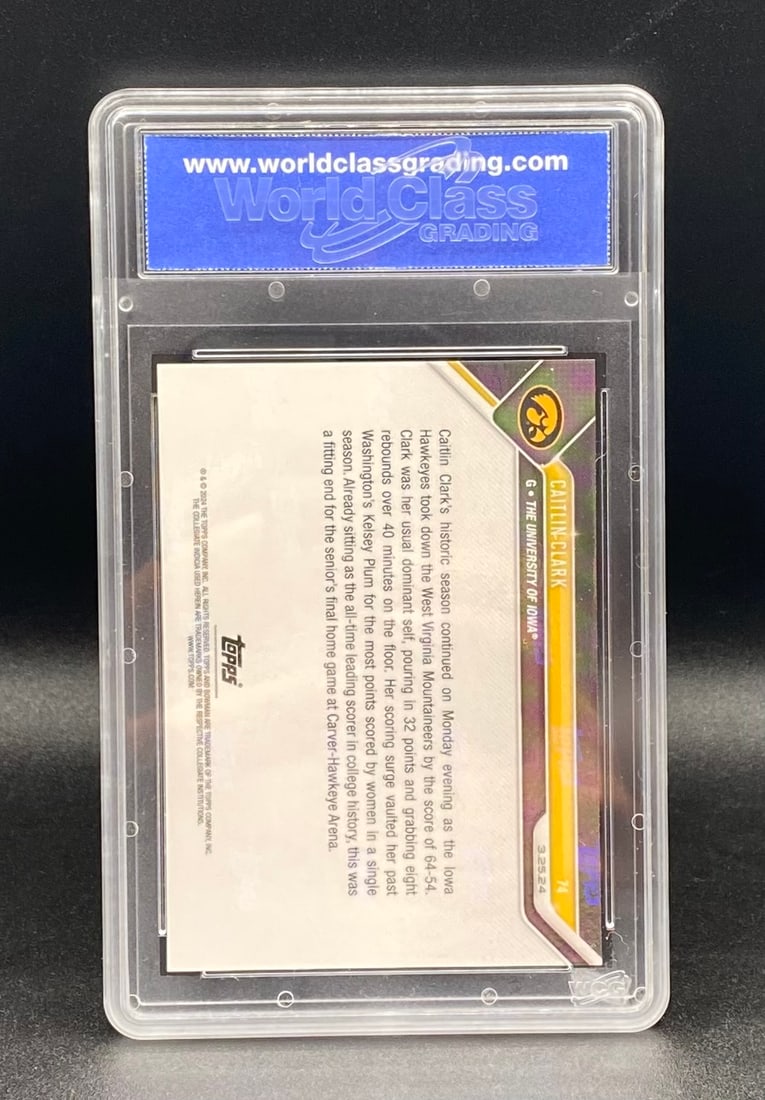 Caitlin Clark Rookie NCAA Record Card - 2