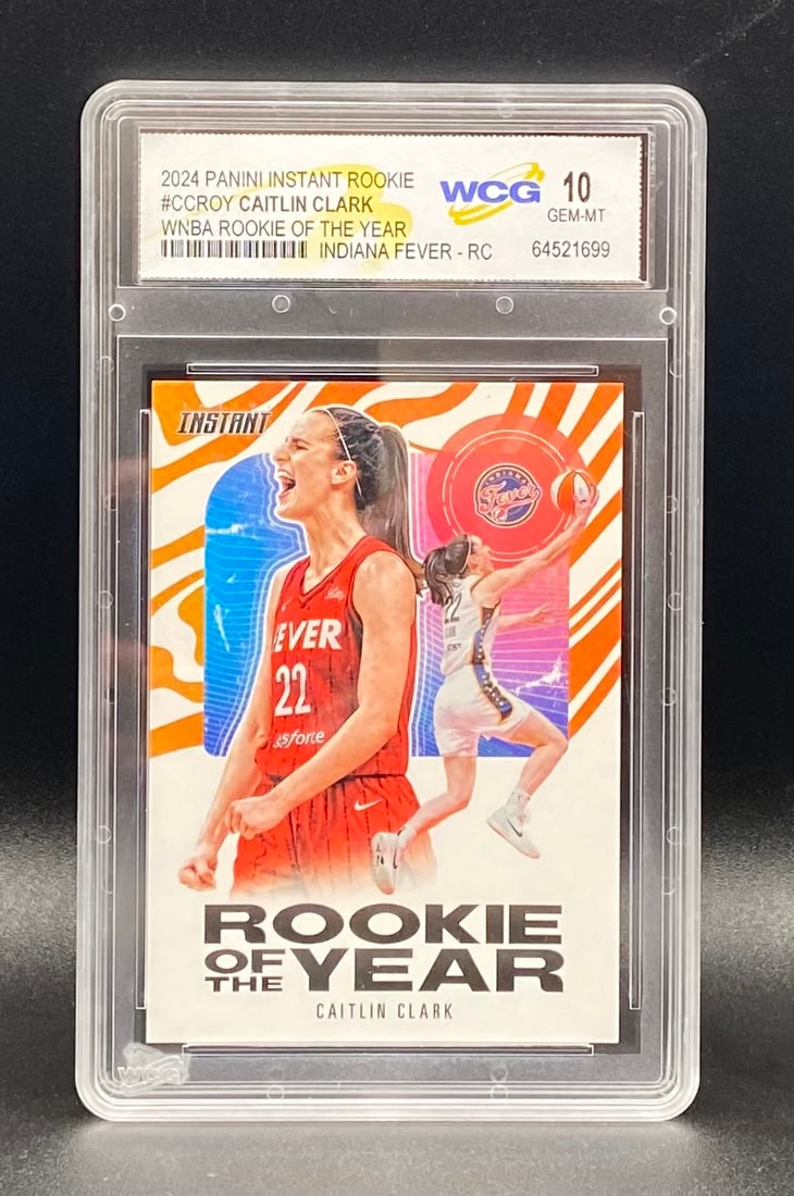 Caitlin Clark WNBA Rookie of the Year: 2024 Panini Instant #CCROY Caitlin Clark WNBA Rookie of the Year WCG 10 Gem Mint