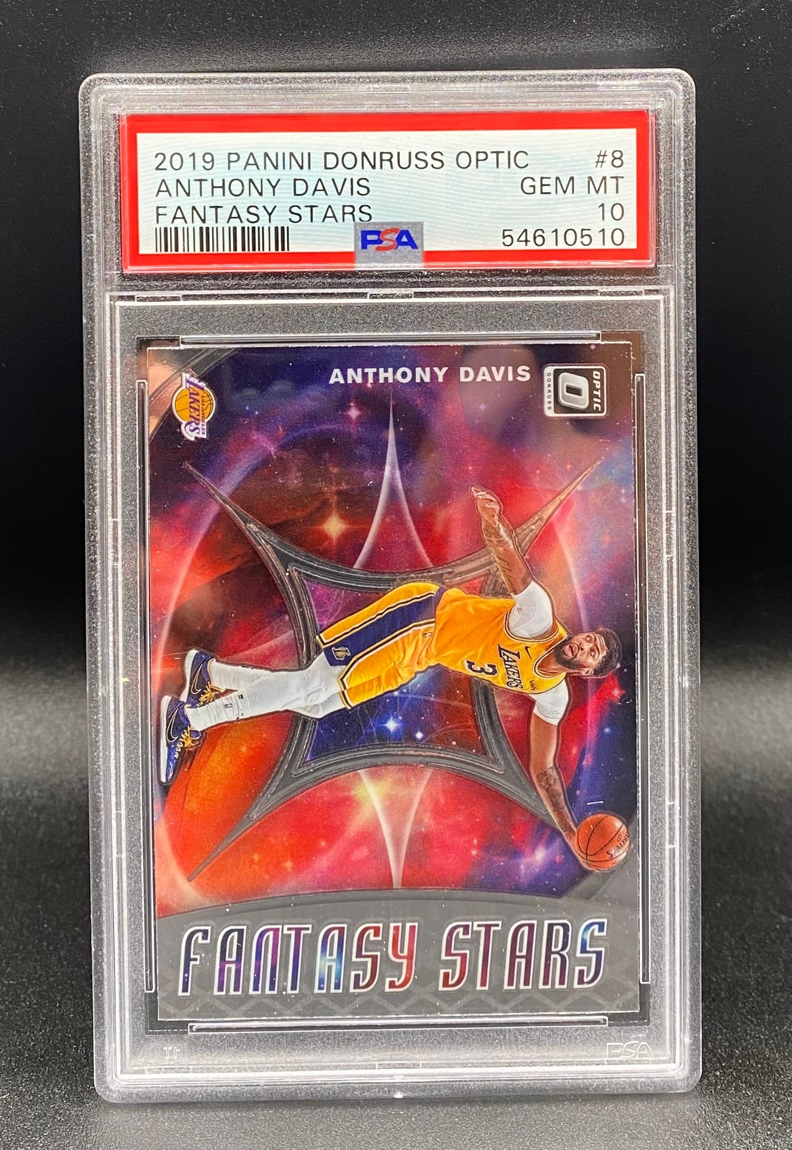 Anthony Davis Fantasy Stars PSA 10: 2019 Panini Donruss Optic #8 Anthony Davis Fantasy Stars – PSA 10 Gem Mint