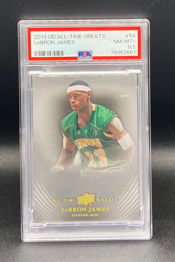 LeBron James /150: 2013 UD All-Time Greats #54 LeBron James /150 - PSA 8.5 NM-MT+