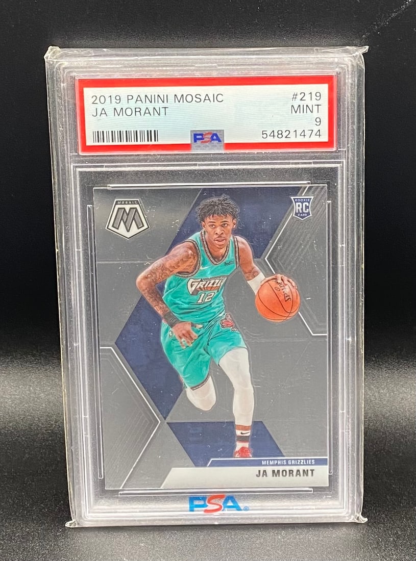 Ja Morant Rookie: 2019 Panini Mosaic #219 Ja Morant RC (Grizzlies) - PSA 9 MINT