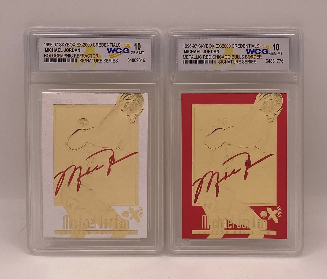 Michael Jordan Red & Refractor Cards (1 of 1)