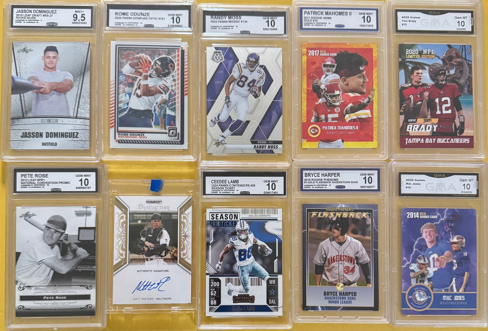 Mahomes, Brady, Randy Moss, Bryce Harper, Jasson Dominguez & More (1 of 1)