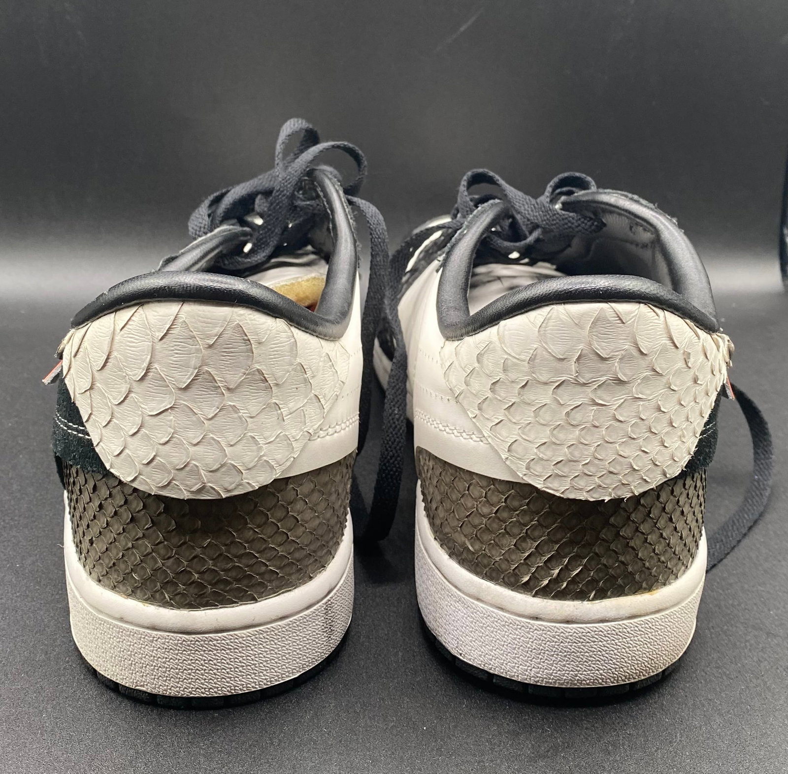 Custom Air Jordan 1 Low "Off-White / Supreme Team" Snakeskin Bespoke - 3