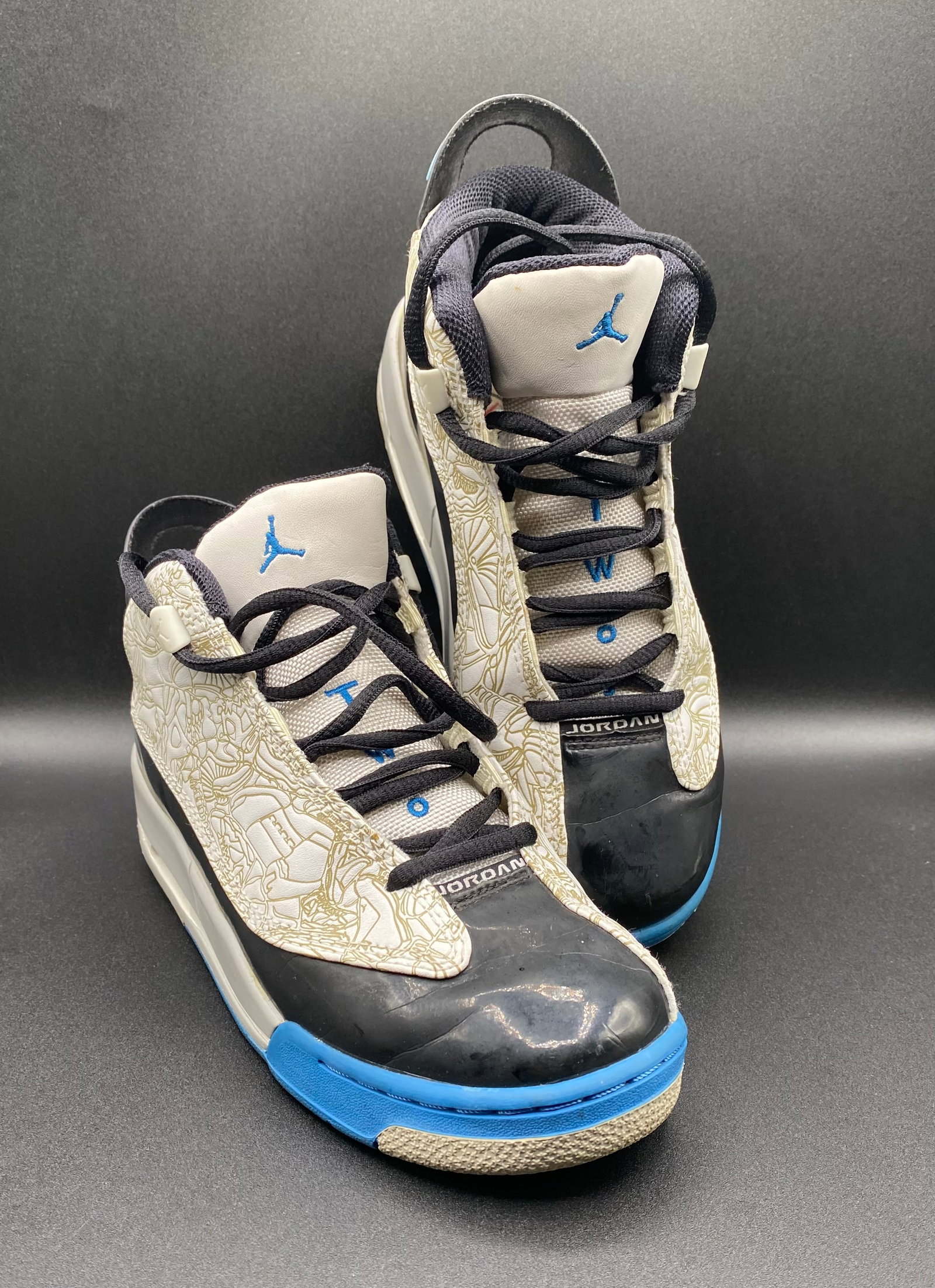 Air Jordan Dub Zero GS White Black Photo Blue: Air Jordan Dub Zero GS White Black Photo Blue - Size 4Y. Brand: Jordan Model: Air Jordan Dub Zero (GS) Colorway: White / Black / Light Photo Blue Size: 4Y (Youth / Grade School) — UK 3.5 / EUR