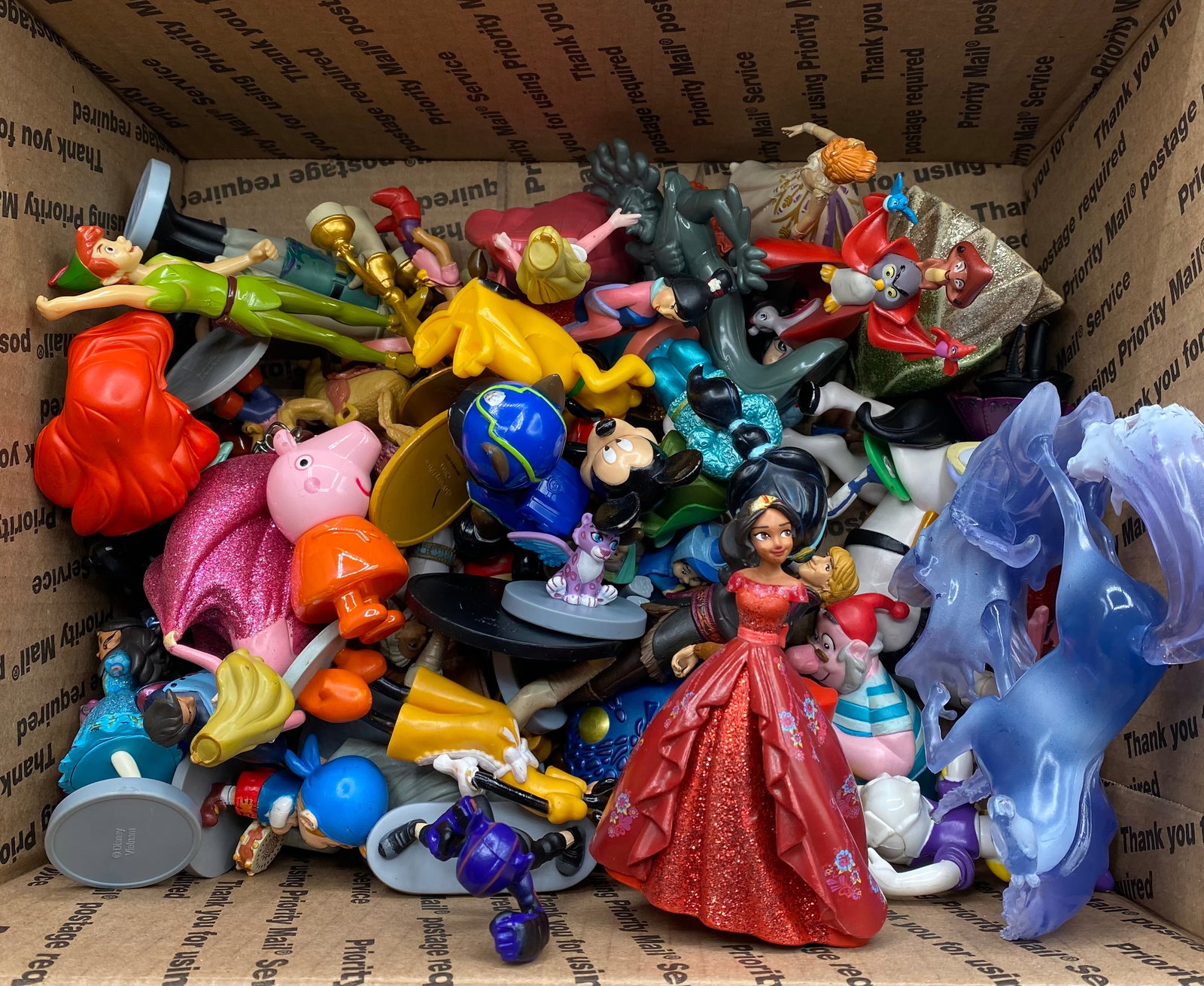 Bulk Disney & Character Mini Figure Lot – Elena of Avalor, Peter Pan, Frozen, Peppa Pig & More: Bulk Disney & Character Mini Figure Lot – Elena of Avalor, Peter Pan, Frozen, Peppa Pig & More