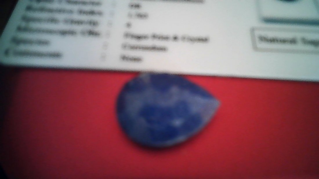 CERTIFIED GEMSTONE: 17.25ct blue pear shaped sapphire