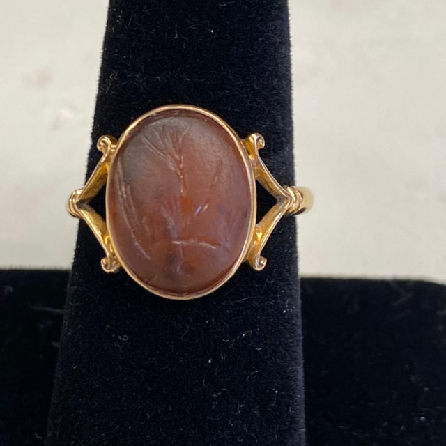 18K Carnelian Roman ring (1 of 5)