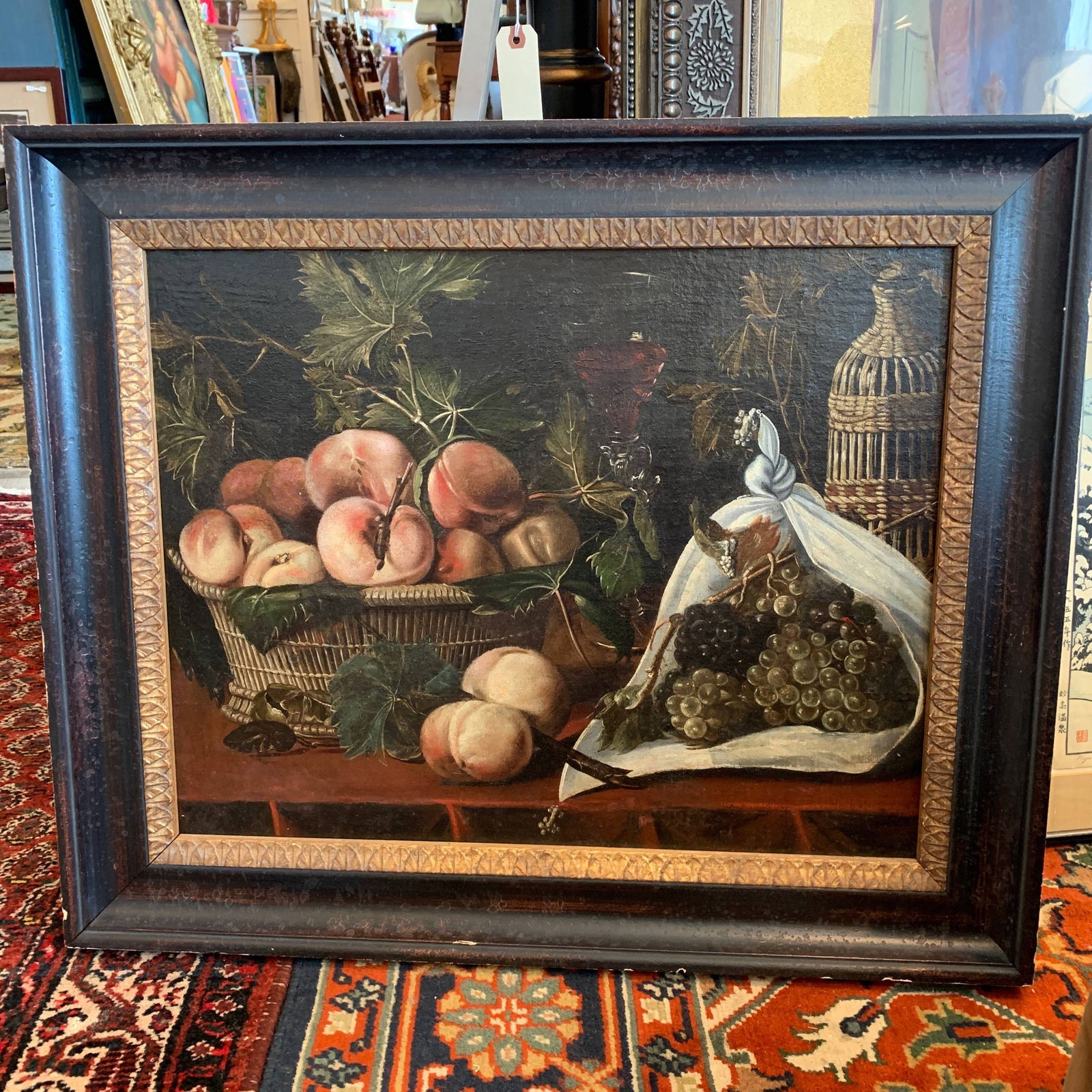 Oil on Canvas Still Life of Peaches (1 of 9)