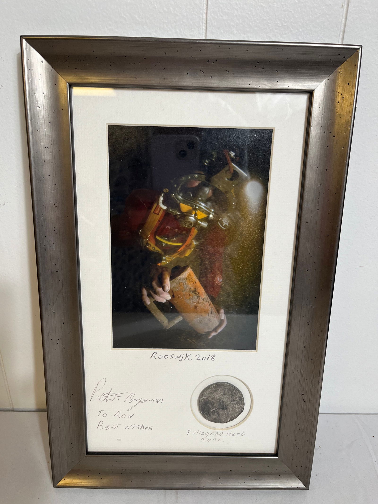 Framed King William of England and Prince of Orange 1652 Silver Rider Ducatoon Coin (1 of 6)