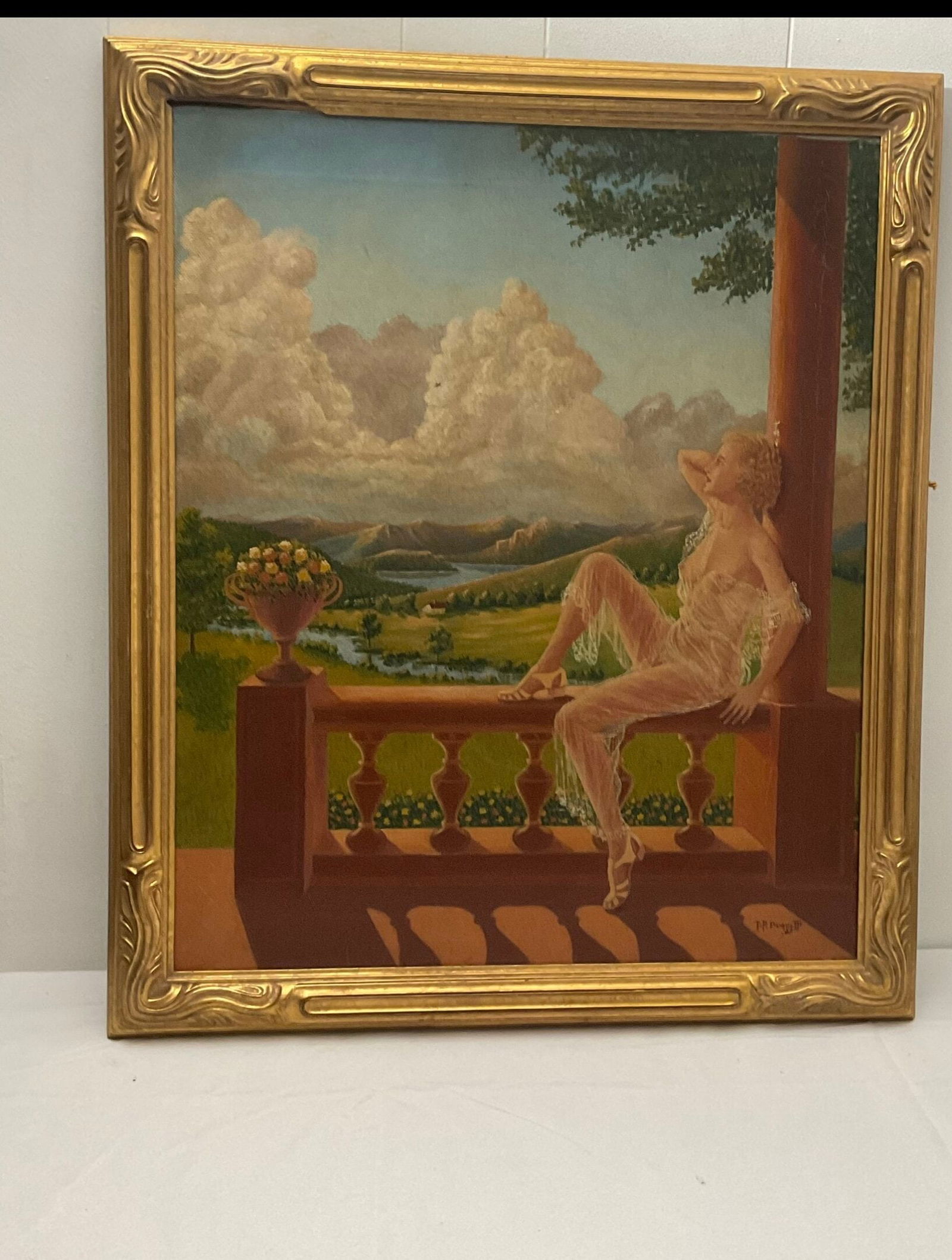 Art Nouveau Painting signed T.P. Duquette (1 of 10)
