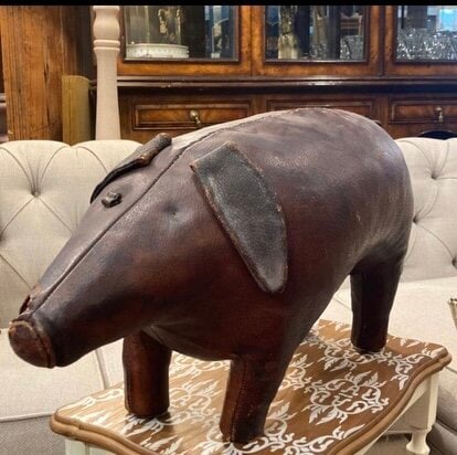 Vintage Abercrombie and Fitch by Dimitri Omersa Leather Pig (1 of 5)
