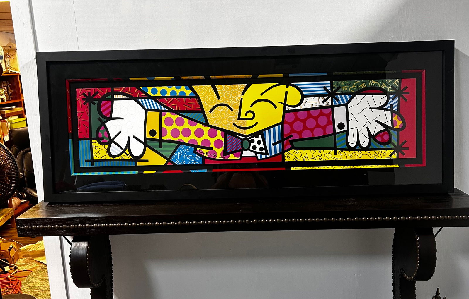 Original signed Romero Britto Painting with Custom Matting (1 of 6)