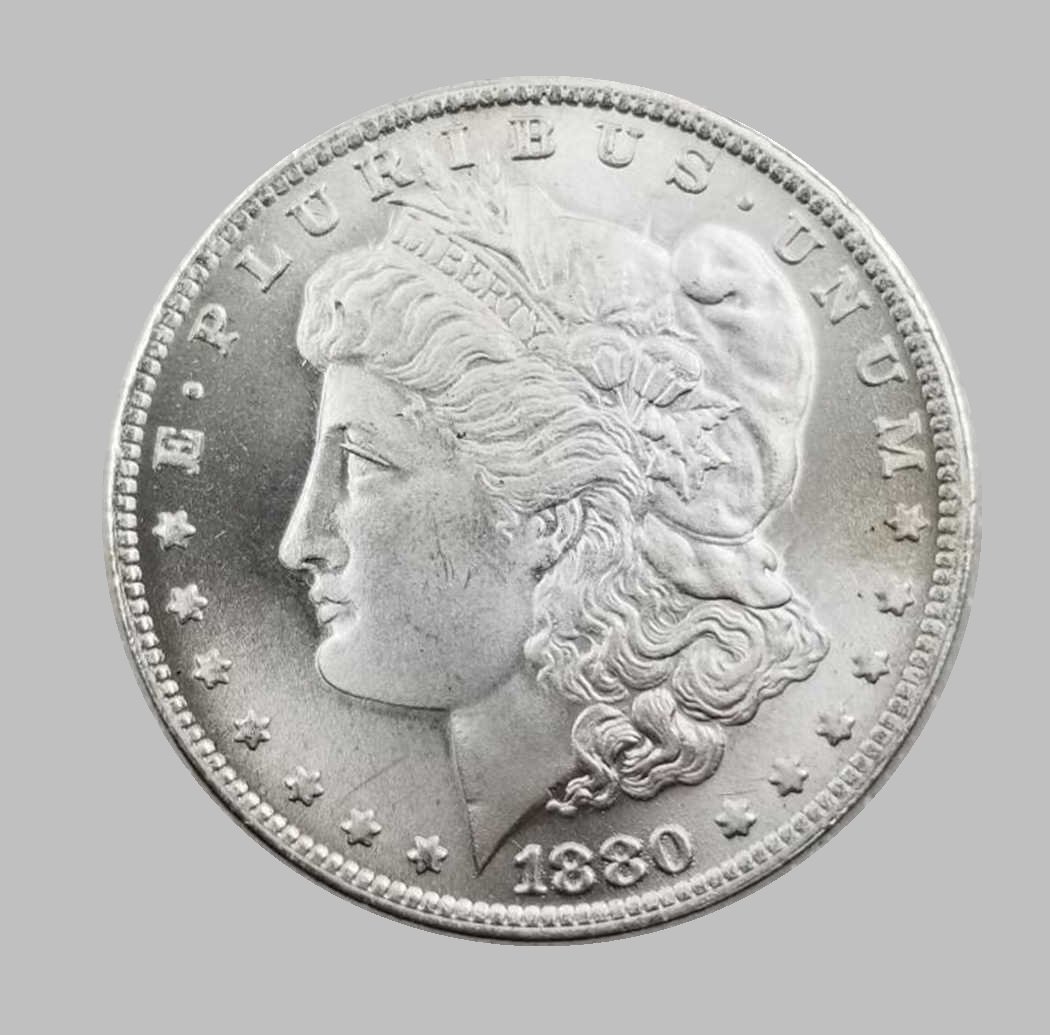 1880-S ONE DOLLARS MORGAN SILVER COIN (1 of 2)