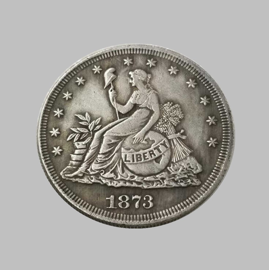 1873 TRADE DOLLARS LIBERTY SILVER COIN (1 of 2)
