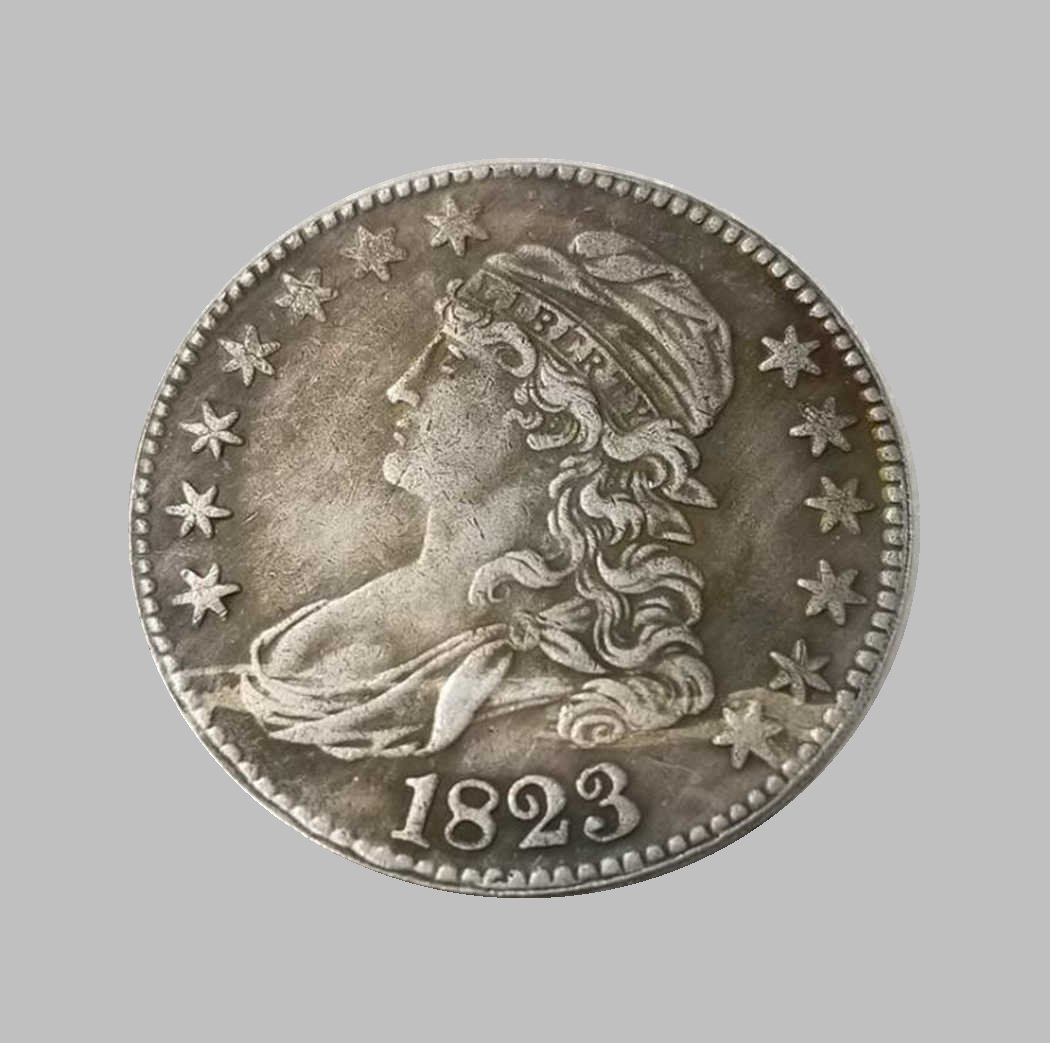 1823 50C. DOLLARS SILVER COIN (1 of 2)