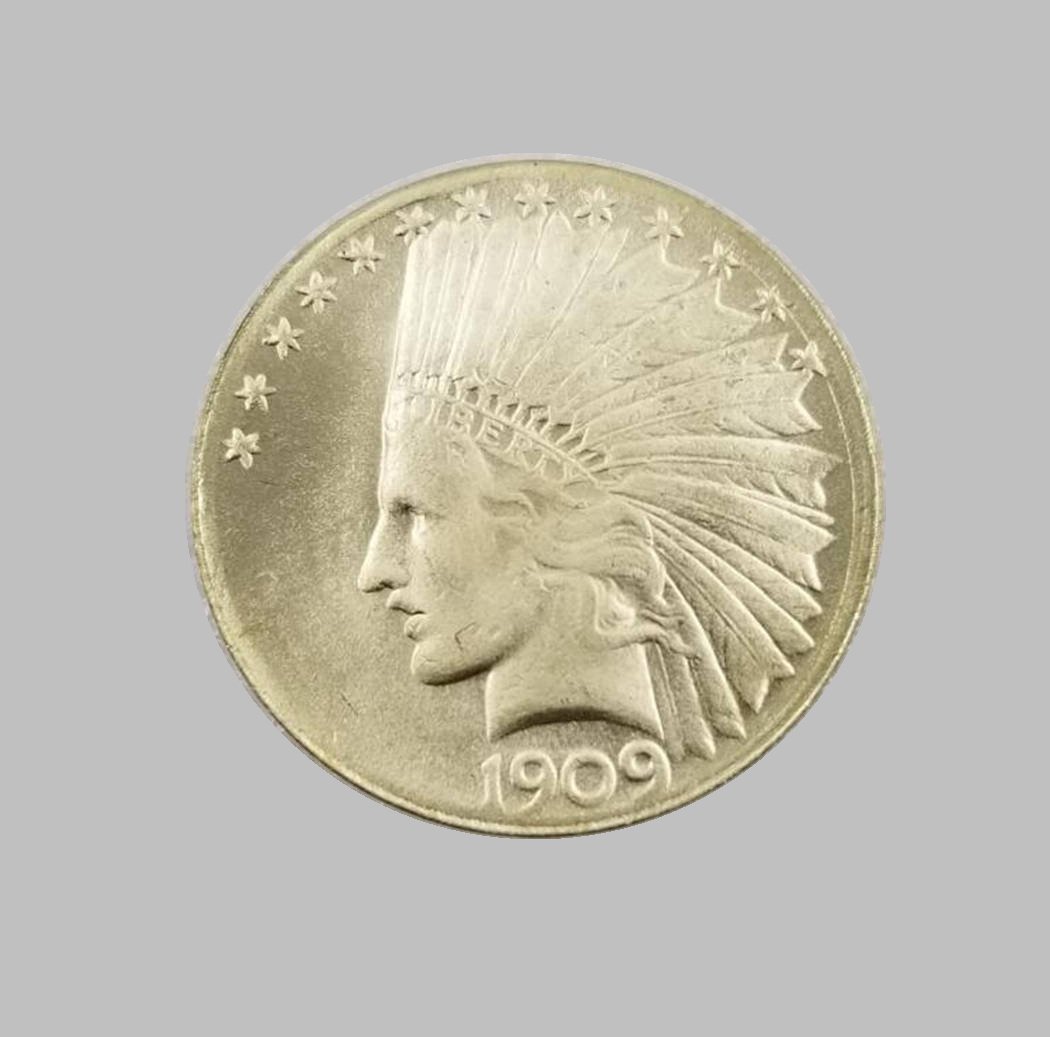 1909 TEN DOLLARS GOLD COIN (1 of 2)