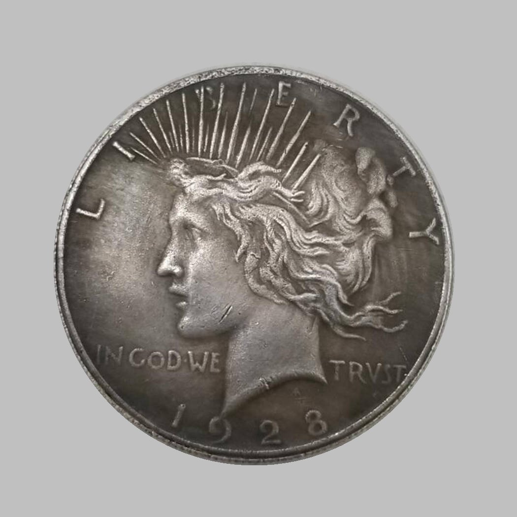 1928 ONE DOLLARS PEACE SILVER COIN (1 of 2)