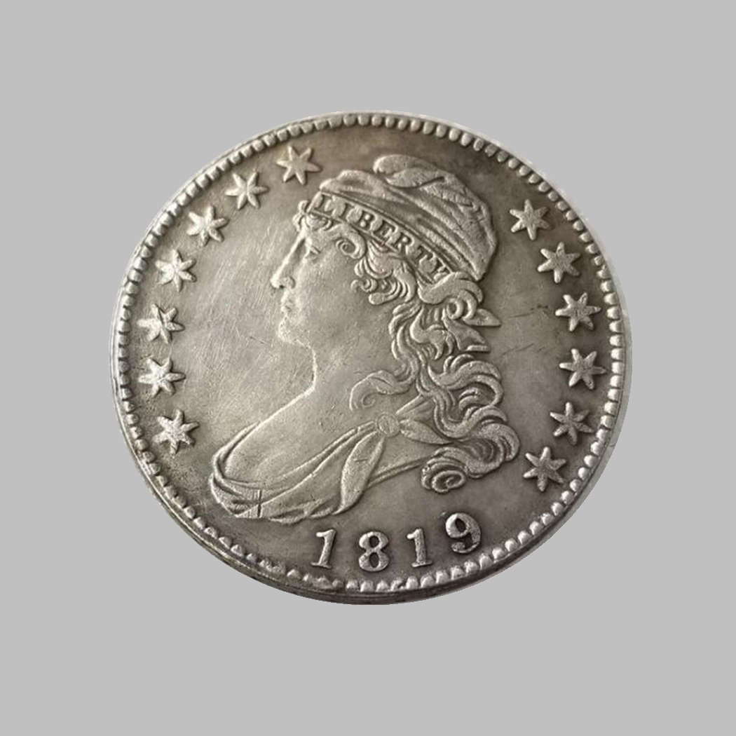 1819 50C. DOLLARS SILVER COIN (1 of 2)