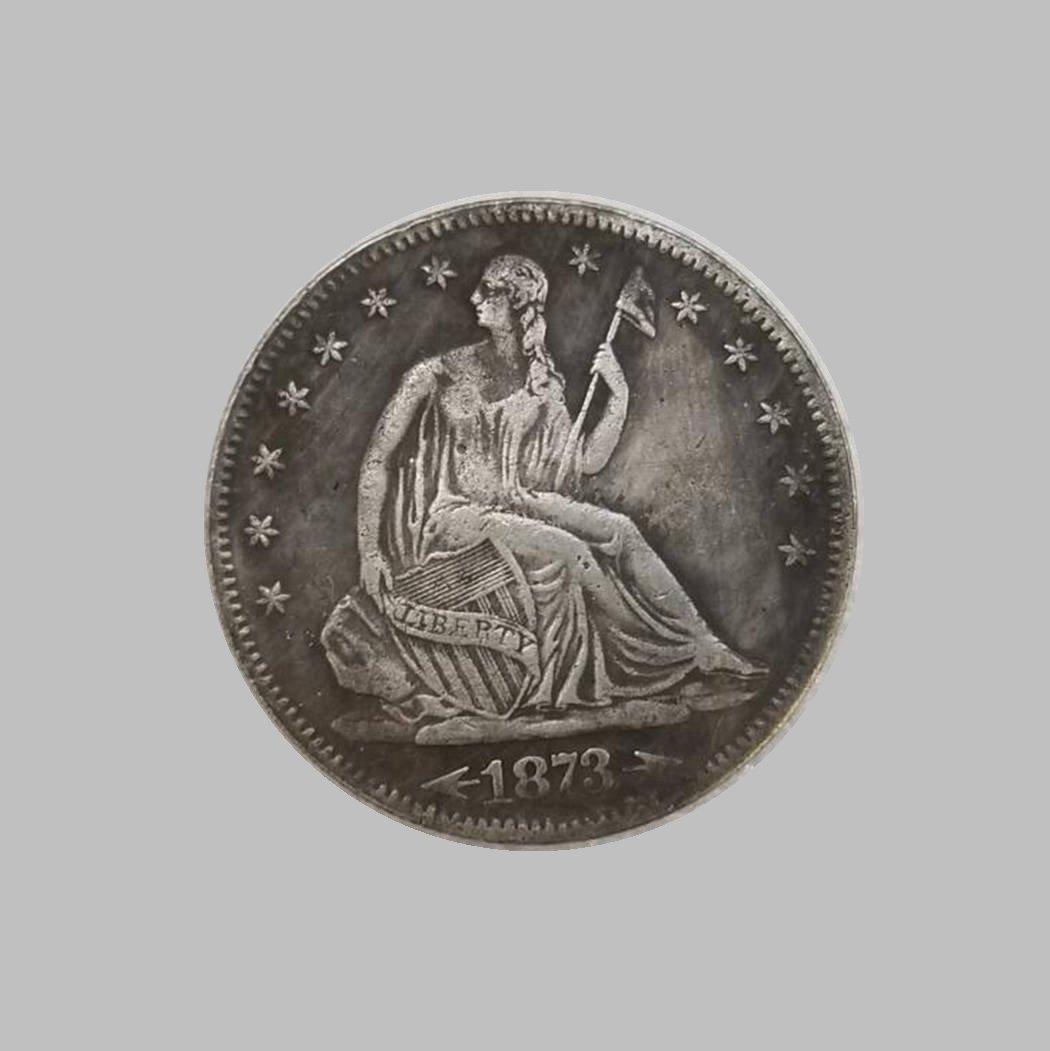1873-CC HALF DOLLARS SILVER COIN (1 of 2)
