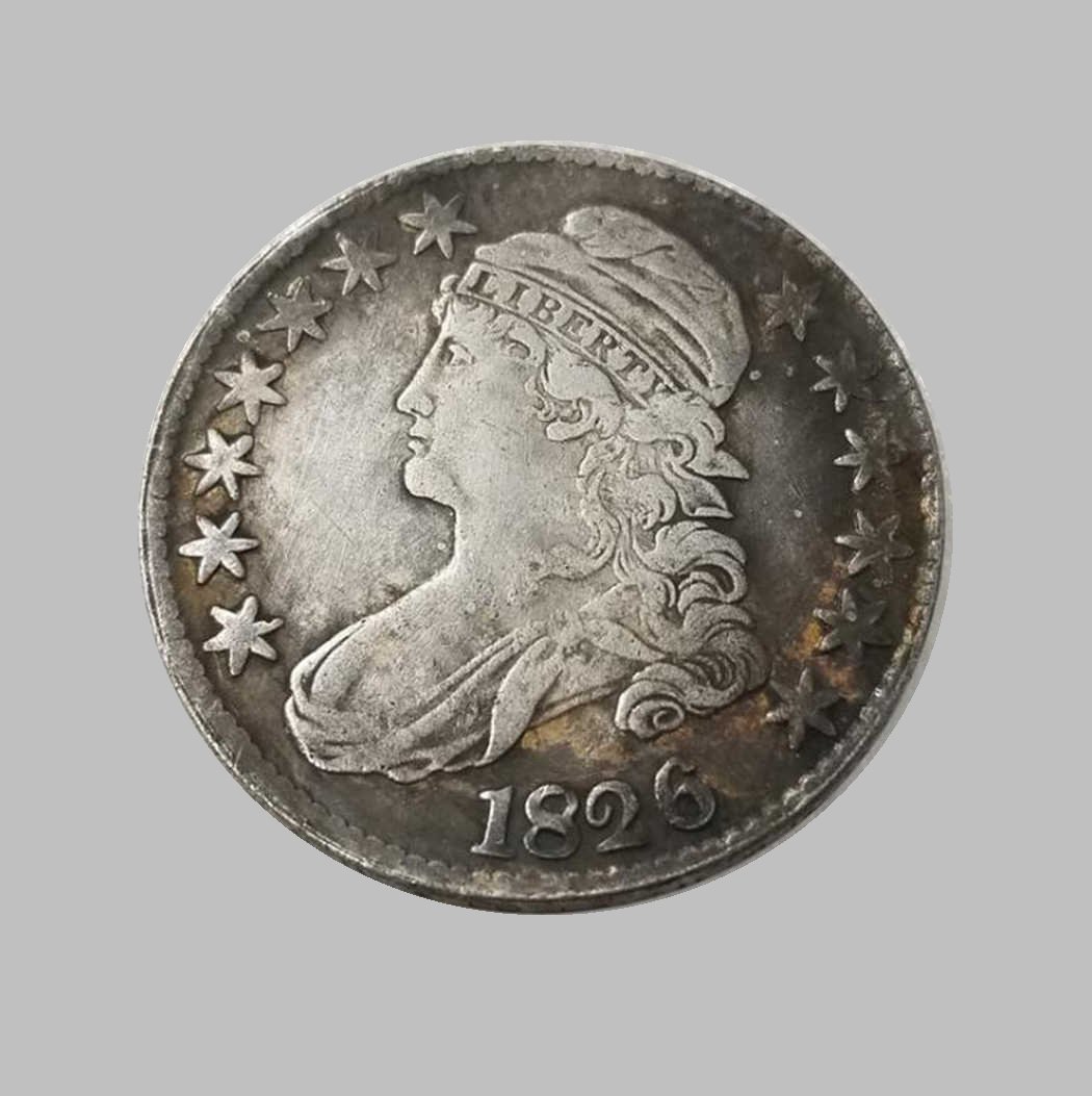 1826 50C. DOLLARS SILVER COIN (1 of 2)