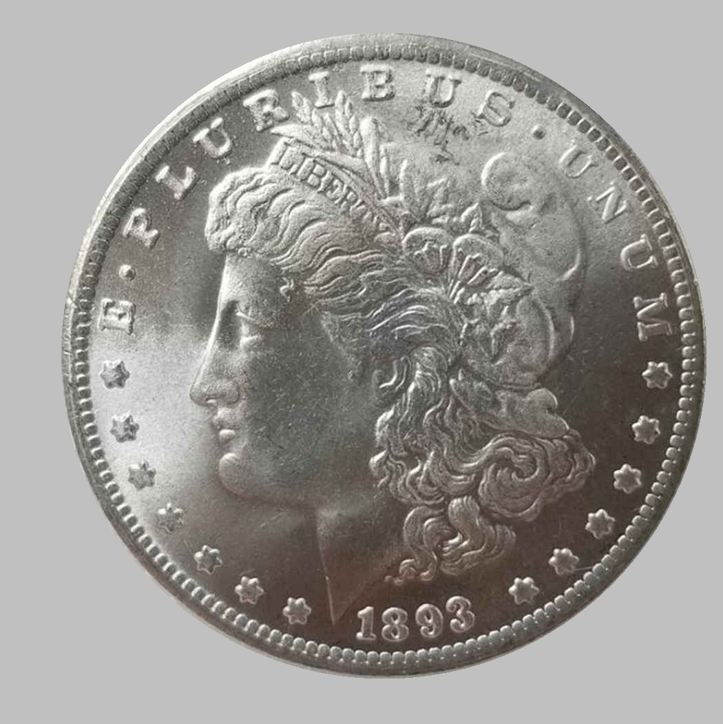 1893-CC ONE DOLLARS MORGAN SILVER COIN (1 of 2)