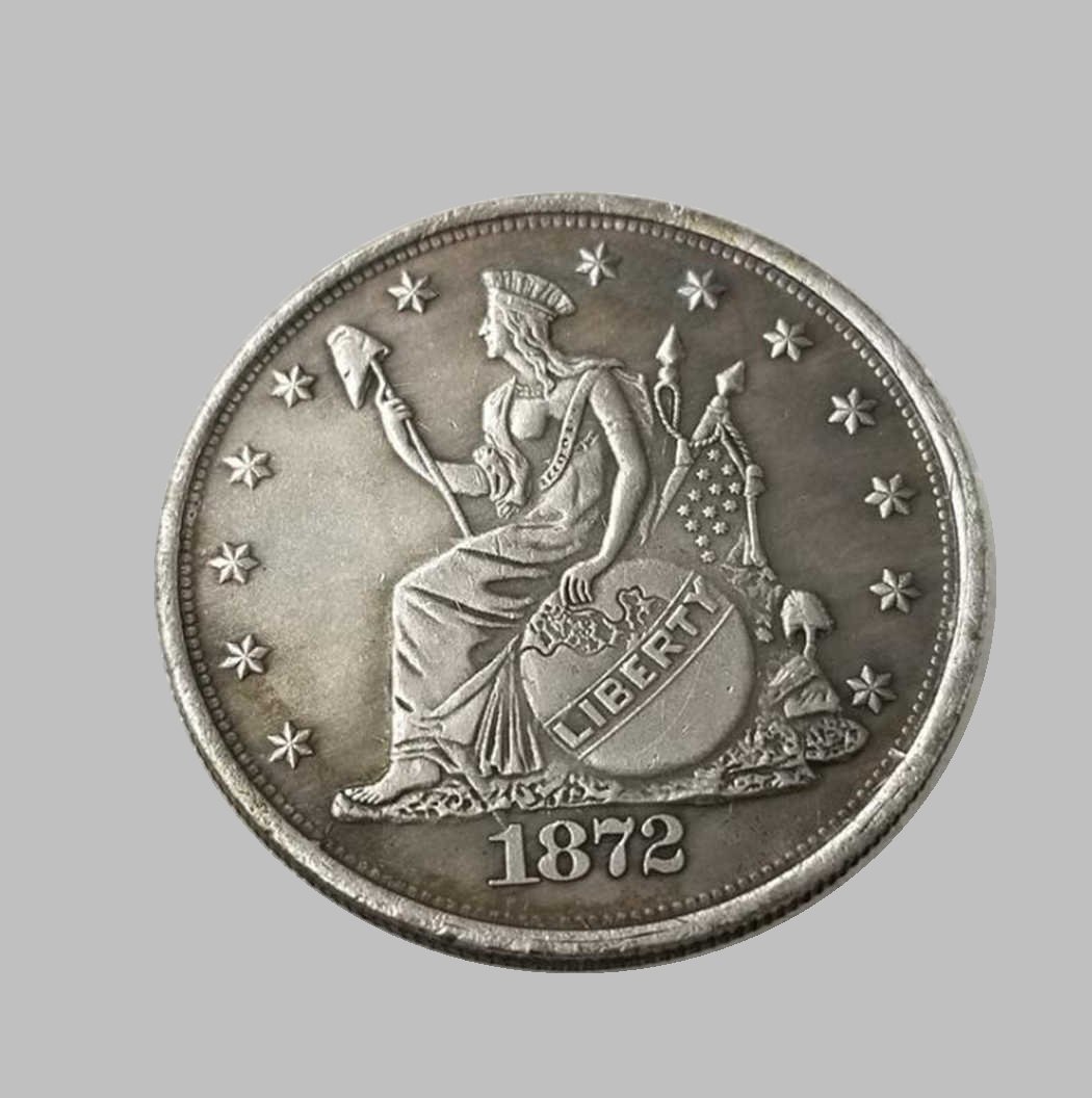 1872 TRADE DOLLARS SILVER COIN (1 of 2)