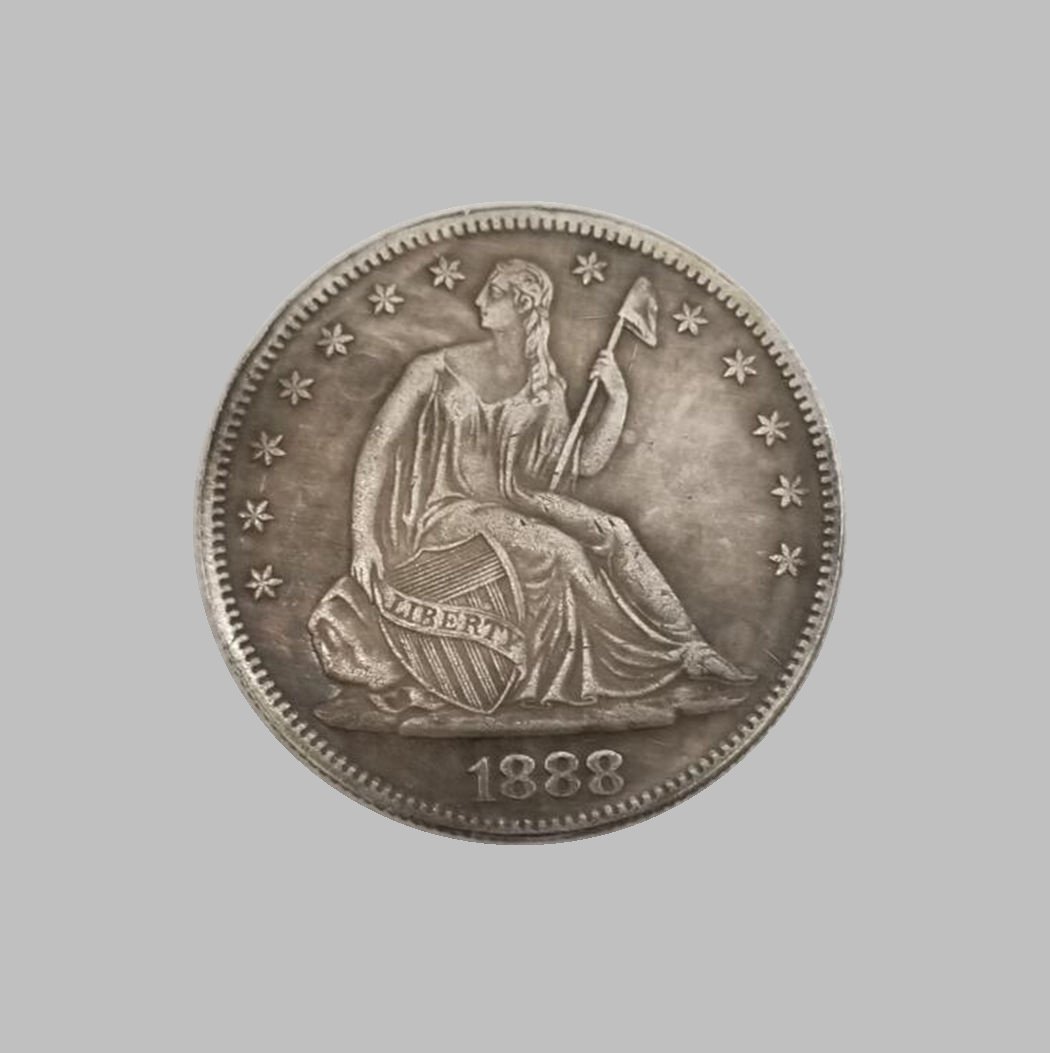 1888 HALF DOLLARS SILVER COIN (1 of 2)