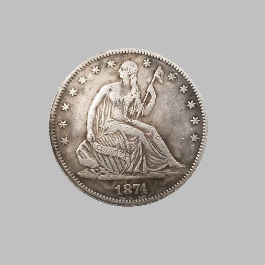 1874-CC HALF DOLLARS SILVER COIN (1 of 2)
