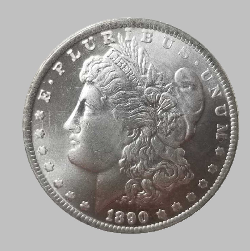 1890-CC ONE DOLLARS MORGAN SILVER COIN (1 of 2)