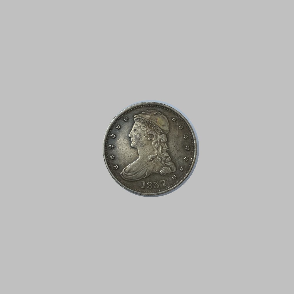1837 50C. DOLLARS SILVER COIN (1 of 2)
